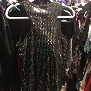 Black sequence dress Calvin Klein size S